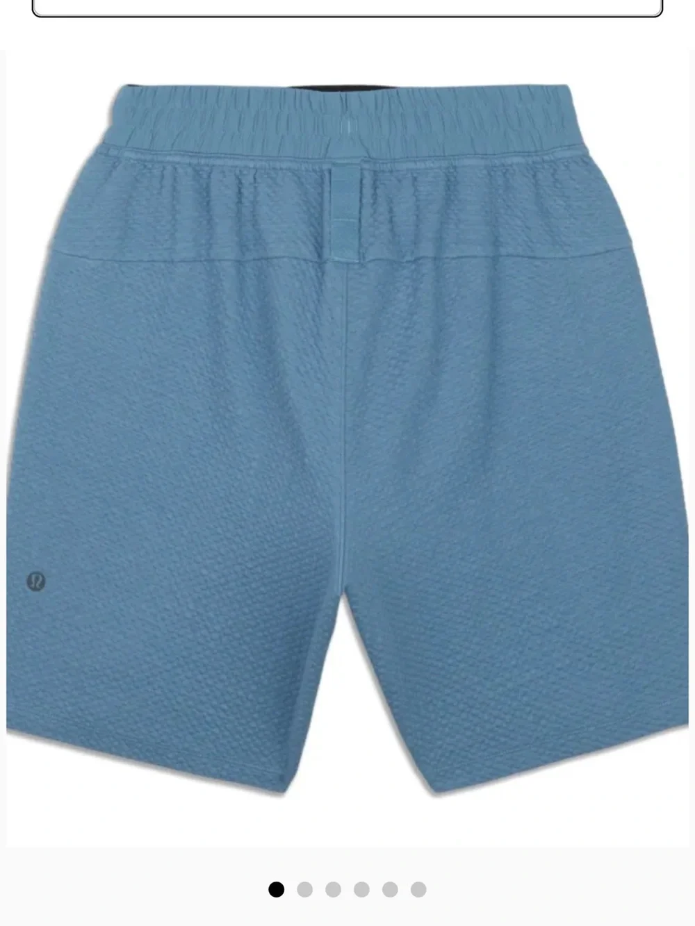 lululemon athletica Powder Blue Textured Drawstring Shorts
